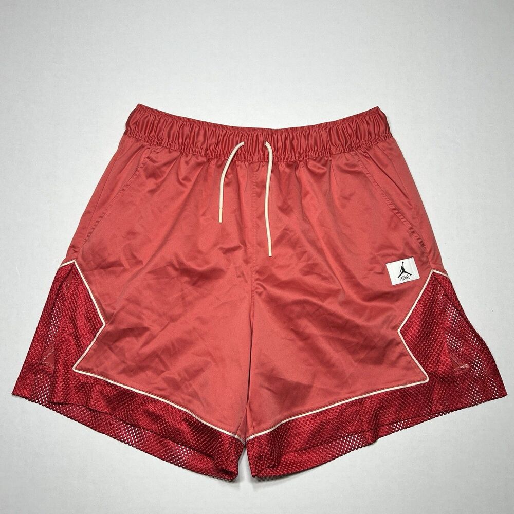 Nike Jordan Essentials Women's Diamond Shorts RED DO5041-605 Size M